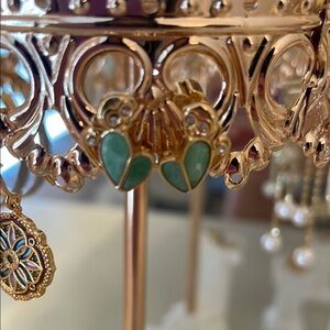 Kate Spade Emerald monkey earrings